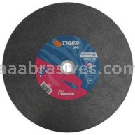 Weiler 57091 14" x 1/8" TIGER AO Type 1 Large Cutting Wheel A30R 1" AH Stationary Saw