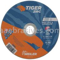 Weiler 58002 6" x .045" TIGER ZIRC Type 1 Cut-Off Wheel Z60T 7/8" AH