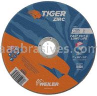 Weiler 58003 7" x .060" TIGER ZIRC Type 1 Cut-Off Wheel Z60T 7/8" AH