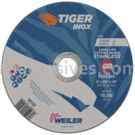 Weiler 58102 6" x .045" TIGER INOX Type 1 Cut-Off Wheel INOX60S 7/8" AH
