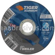 Weiler 58205 4-1/2" x .045" TIGER ALUMINUM Type 27 Cutting Wheel ALU60S 7/8 AH
