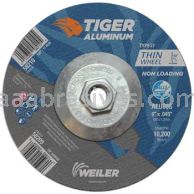 Weiler 58210 6" x .045" TIGER ALUMINUM Type 27 Cutting Wheel ALU60S 5/8-11 Nut