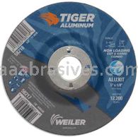 Weiler 58217 5 x 1/8 TIGER ALUMINUM Type 27 Cut/Grind Combo Wheel ALU30T 7/8 AH