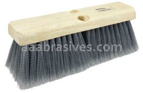 Weiler 70312 10" Bus Brush Flagged Silver Grey Polystyrene Fill