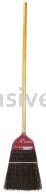Weiler 70325 Metal Cap Upright Broom Brown Poly Fill 55" Overall Length