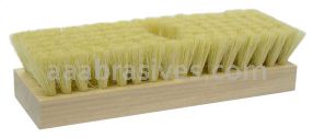 Weiler 73111 8-1/4" Acid Scrub Brush White Tampico Fill One Tapered Handle Hole