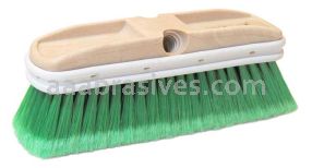 Weiler 73146 9-1/2" Truck Wash Brush Flagged Green Polystyrene Fill