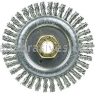 Weiler 79811 DUALLY 4-1/2" Root Pass Weld Cleaning Brush .020" Stainless St Wire Fill 5/8"-11UNC Double-Hex Nut