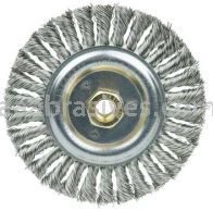 Weiler 79814 DUALLY 6" Filler Pass Weld Cleaning Brush .023" Stainless Fill 5/8"-11UNC Double-Hex Nut