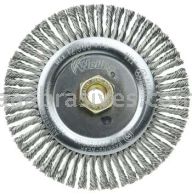 Weiler 79815 DUALLY 6" Root Pass Weld Cleaning Brush .020" Stainless Steel Wire Fill 5/8"-11UNC Double-Hex Nut
