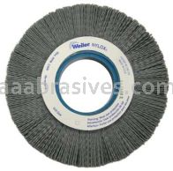 Weiler 83116 6" Crimped Filament Nylox Wheel .040/80 SC Fill 2" Arbor Hole 1/2" Thick