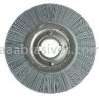 Weiler 83514 10" Crimped Filament Nylox Wheel .035/180 SC Fill 2" Arbor Hole Composite Metal Hub