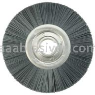 Weiler 85014 12" Rectangular Filament Nylox Wheel 80 SC Fill 2" Arbor Hole Composite Metal Hub