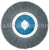 Weiler 85156 12" Crimped Filament Nylox Wheel .022/320 SC Fill 5-1/4"-2" Arbor Hole