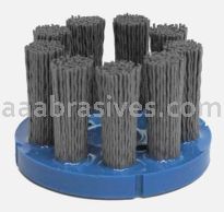 Weiler 85776 3" Nylox Disc Brush Crimped Filament .035/180 SC Fill 7/8" Arbor Hole