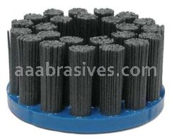 Weiler 85826 4" Nylox Disc Brush Rectangular Filament 80 SC Fill 7/8" Arbor Hole