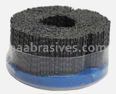 Weiler 85900 4" Maximum Density Nylox Disc Brush 80 SC Crimped Rectangular Fill Banded