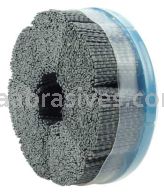 Weiler 85901 6" Maximum Density Nylox Disc Brush 80 SC Crimped Rectangular Fill Banded