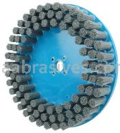 Weiler 85932 10" Nylox Disc Brush Crimped Filament .040/80 SC Fill 7/8" Arbor Hole