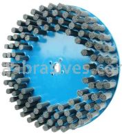 Weiler 85948 12" Nylox Disc Brush Crimped Filament .040/120 SC Fill 7/8" Arbor Hole
