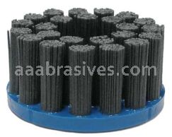 Weiler 85995 4" Maximum Density Nylox Disc Brush 80 SC Crimped Rectangular Fill