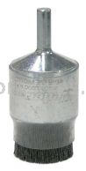 Weiler 86104 Burr-Rx 1" Coated-Cup End Brush .026/120 CG Crimped Fill