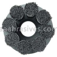 Weiler 86112 Burr-Rx 4" Shell-Mill Holder Disc Brush .026/120 CG Crimped Fill