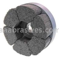 Weiler 86117 Burr-Rx 6" Maximum Density Shell-Mill Holder Disc Brush .055/80 CG Crimped Fill