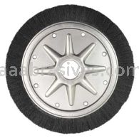 Weiler 86136 Burr-Rx 14" Extra High Density Crimped Filament Wheel Brush .043/120 CG Fill 2" Arbor Hole