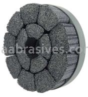 Weiler 86199 Burr-Rx 8" Maximum Density Shell-Mill Holder Disc Brush 80CG Crimped Rectangular Fill