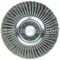 Weiler 94000 12" Wide Face Standard Twist Knot Wire Wheel .014" Steel Fill 2" Arbor Hole