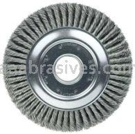 Weiler 94008 10" Cable Twist Knot Wire Wheel .023" Steel Fill 2" Arbor Hole