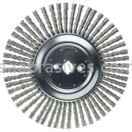 Weiler 94026 12" Cable Twist Knot Wire Wheel .035" Steel Fill 1" Arbor Hole