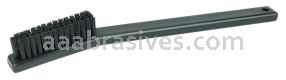 Weiler 99383 Small Hand Scratch Brush Straight Black Nylon Fill Plastic Block 4 x 15 Rows