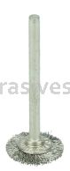 Weiler 99554 5/8" Miniature Wire Wheel .005" Stainless Steel Fill 1/8" Stem