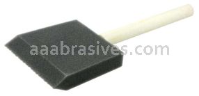 Weiler 99806 3" Foam Applicator Brush 2-5/8" Length Wood Handle
