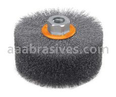 Walter 13M454 4-1/2 x 2 x 5/8-11 0.01 Steel Linear Crimped Brush