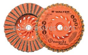 Walter 15I501 5 x 5/8-11 Spin-On Enduro-Flex Two-In-One Turbo Flap Disc