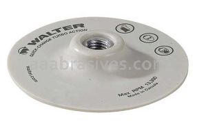 Walter 15M155 5x5/8-11 White Turbo Quick Change Backing Pad