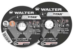 Walter 11H052 Zip Titan Cutting Wheel 5x3/64x7/8