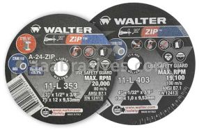 Walter 11L263 Zip Cutting Wheel 2-1/2x1/16x3/8