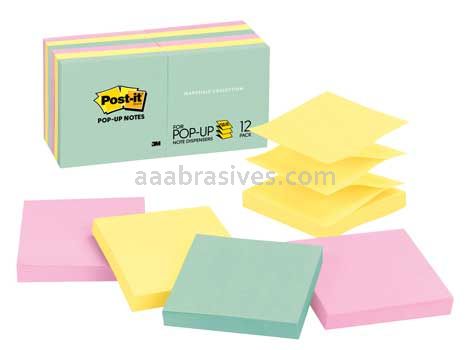 Post-it&trade; Pop-up Notes R330-12AP 3 in x 3 in Pastel Colors 3M 7100086916