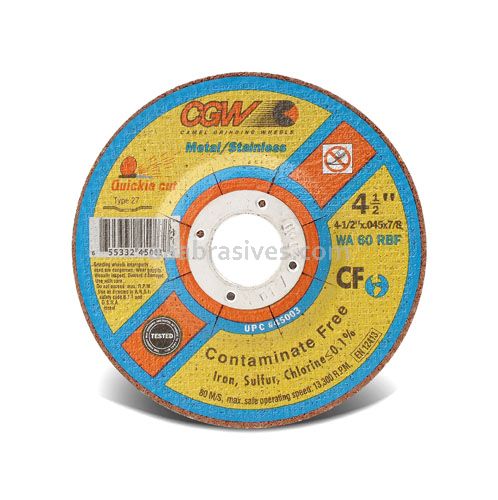 CGW 45157 7 x 1/16 x 5/8-11 T27 WA60-R-BF Quickie