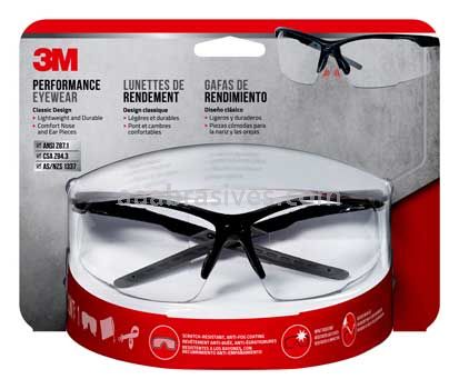3M™ 7100166606 Performance Eyewear 47070H1-DC Black/Gray Clear Lens Anti-Fog