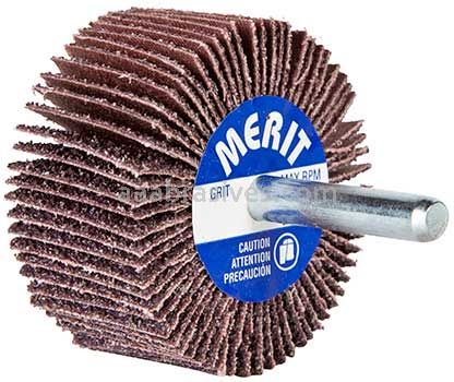 2 x 1 x 1/4 60 Grit Merit Metal Alo Small Diameter Flap Wheels