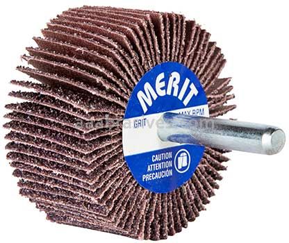 2 x 1 x 1/4 180 Grit Merit Metal Alo Small Diameter Flap Wheels