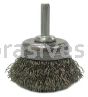 Weiler 14300 1 3/4" Crimped Wire Utility Cup Brush .006" Steel Fill 1/4" Stem