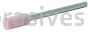 Norton 69078645346 W163 1/4 x 1/2 Pink 86A A/O Vitrified Bond Mounted Point