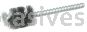 Weiler 21085 3/4" Power Tube Brush .006" Stainless Steel Wire Fill 1" Brush Length