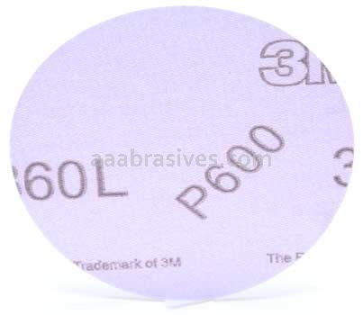 3M&trade; 7100010767 3" P600 Grit 360L Hookit&trade; Film Disc